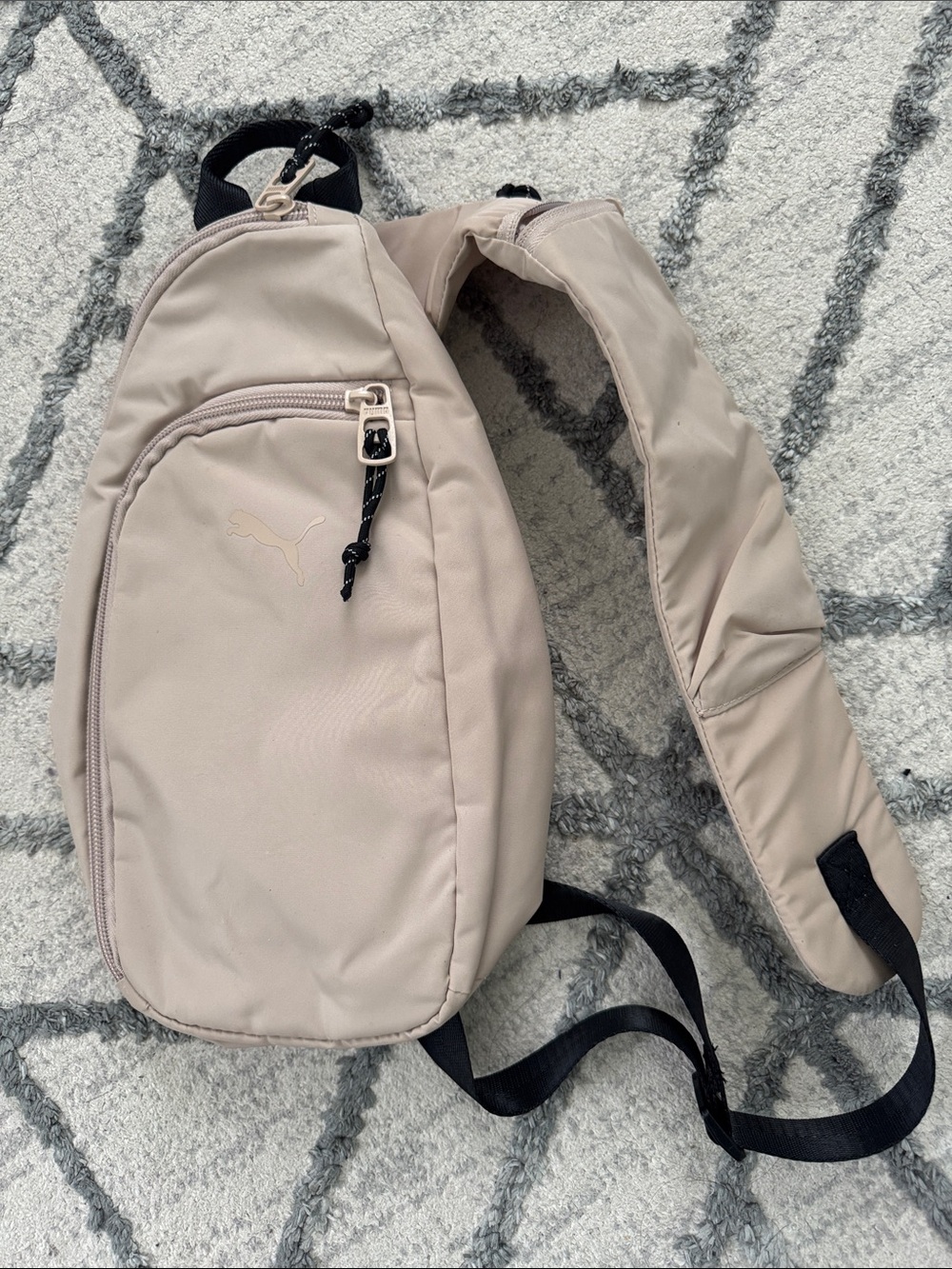 Puma Beige/Taupe Sling Crossbody Bag